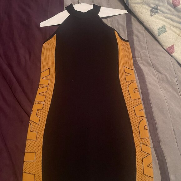 Ivy Park x Adidas Bodycon Dress – Black & Neon Yellow $40 | Authentic | Bold Str - Picture 1 of 1
